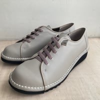 4E幅広 ゴム紐スリッポンシューズ