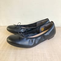 バレエシューズ　ブラックレザー