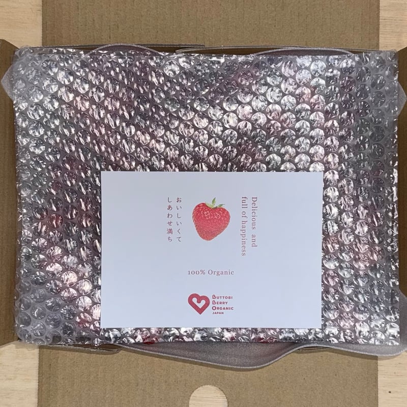 小粒訳あり!!(約1kg) とくしまオーガニックいちご・さちのか 1箱