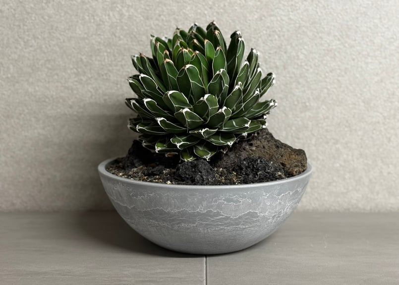 アガベ・笹の雪 Habitat Style-001｜agave victoriae-regin