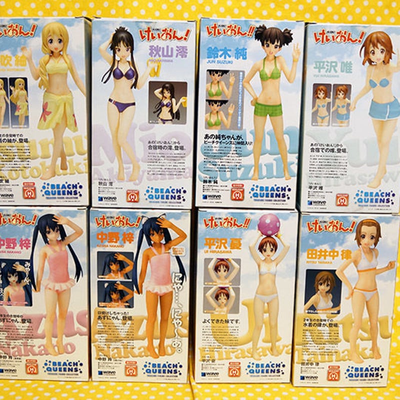 WAVE けいおん BEACH QUEENSフィギュア8体セット(平沢唯 平沢憂 WAVE けいおん BEACH QUEENSフィギュア8体セット(平沢唯 平沢憂