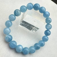 エンジェルクラウドアクアマリン　マダガスカル産　天然物　高品質　美品　天使の雲  極上高発色  9.5mm玉