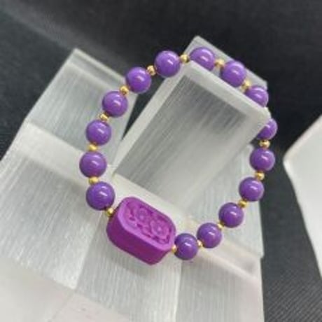 レピドライト　デザインブレス    8.0mm　周囲　15.0ｃｍ