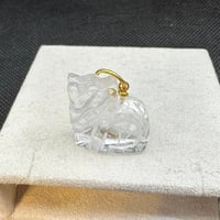 水晶×龍　 チベット産　天然水晶　ペンダント　チャーム　大特価品