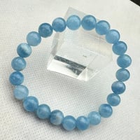 エンジェルクラウドアクアマリン　マダガスカル産　天然物　高品質　美品　天使の雲  極上高発色  8.0mm玉