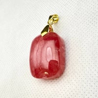 インカローズ　アルゼンチン産　天然物　極上高発色　高品質美品　穴あきルース　お買い得品　№12