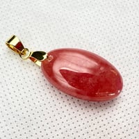 インカローズ　アルゼンチン産　天然物　極上高発色　高品質美品　穴あきルース　お買い得品　№9
