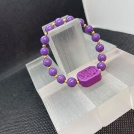 レピドライト　デザインブレス    8.0mm　周囲　15.0ｃｍ