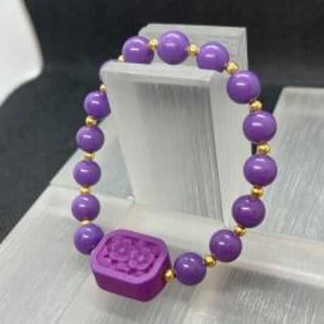 レピドライト　デザインブレス    8.0mm　周囲　15.0ｃｍ