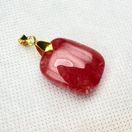 インカローズ　アルゼンチン産　天然物　極上高発色　高品質美品　穴あきルース　お買い得品　№12