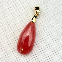 インカローズ　アルゼンチン産　天然物　極上高発色　高品質美品　穴あきルース　お買い得品　№7