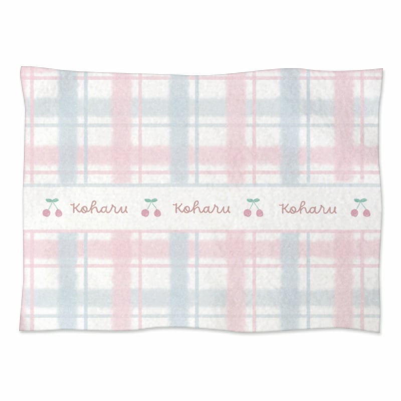 ピンクとホワイトの模様のブランケット Francfranc ブランケット アートタオルケット ドロ−イング