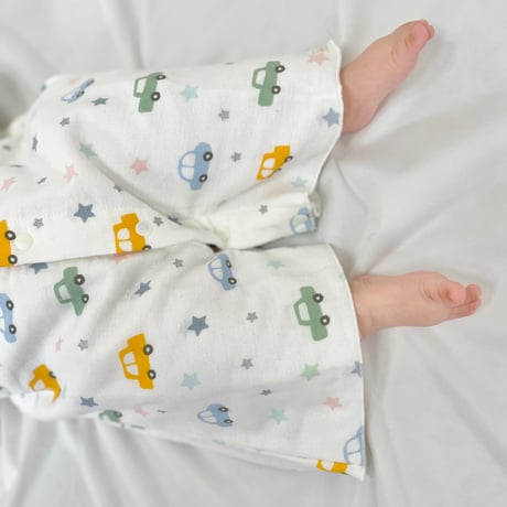 【アウトレットSALE】生まれたてのか弱い肌を守る  オーガニックコットン スリーパー   くるま