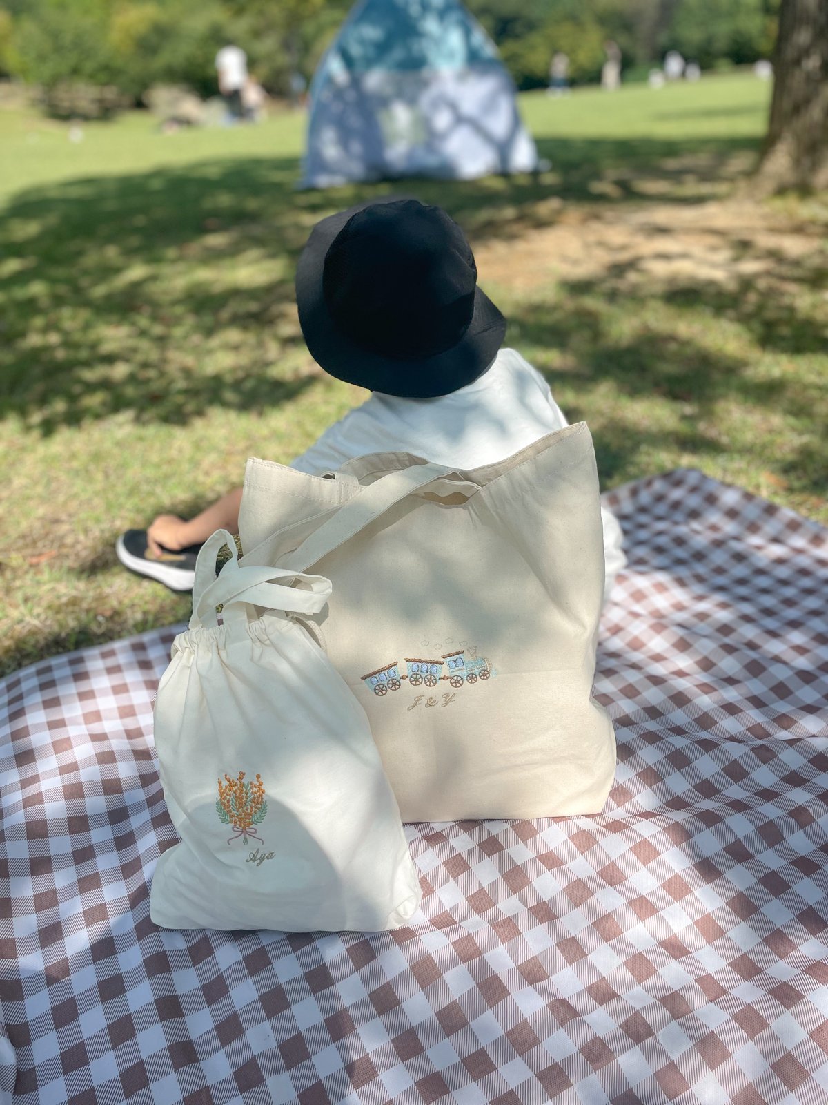 名入れ刺繍入り】トートバッグL マザーズバッグ ママバッグ ペアレンツ