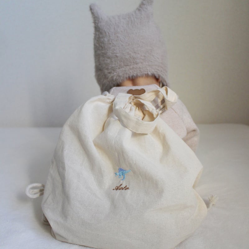 お名前刺繍入り】ナップサック リュック 一升餅 巾着バッグ 体操