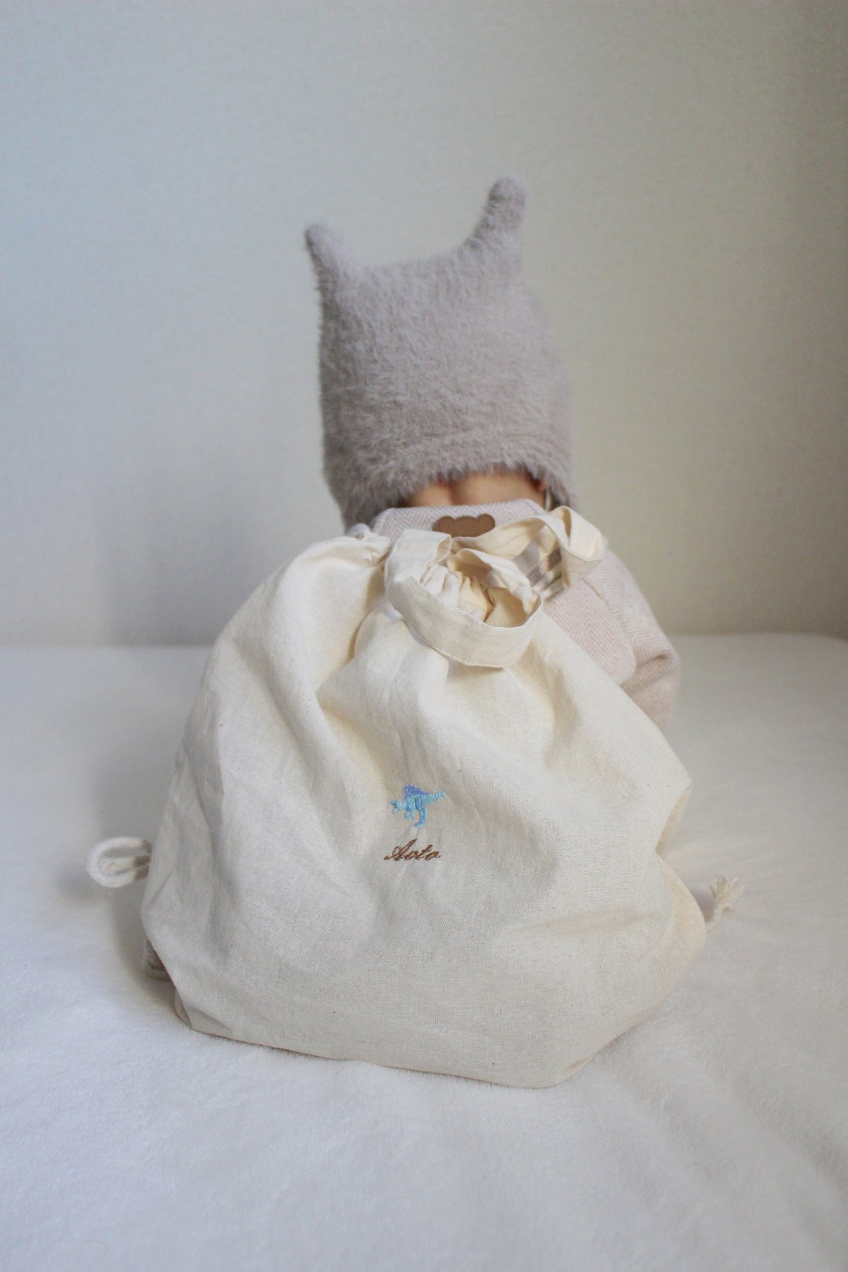 お名前刺繍入り】ナップサック リュック 一升餅 巾着バッグ 体操