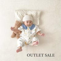 【アウトレットSALE】生まれたてのか弱い肌を守る  オーガニックコットン スリーパー   くるま