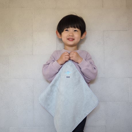 【お名前刺繍入り】ループ付き今治タオル