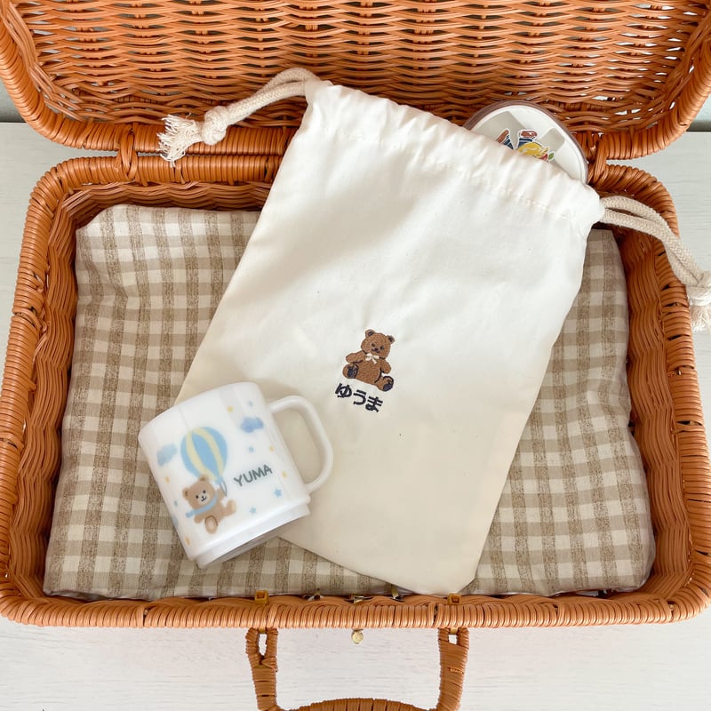 専用ページ【名入れ刺繍可】刺繍ヌビのシューズケース　お弁当袋　コップ袋 専用ページ【名入れ刺繍可】刺繍ヌビのシューズケース お弁当袋