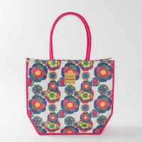 Hexagon Bag(WHITE FLOWER)