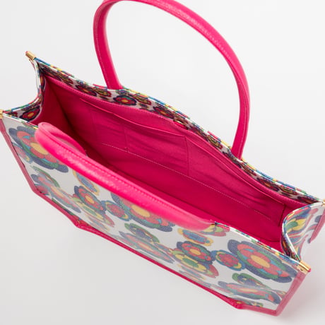 Hexagon Bag(WHITE FLOWER)