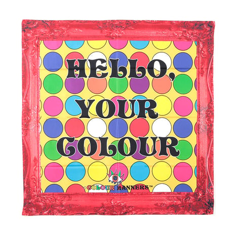 "HELLO, YOUR COLOUR" シルクスカーフ (DOT)