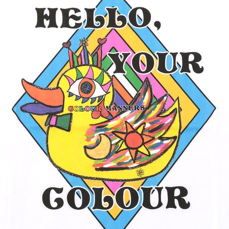 “HELLO, YOUR COLOUR” T-SHIRT (アヒル)