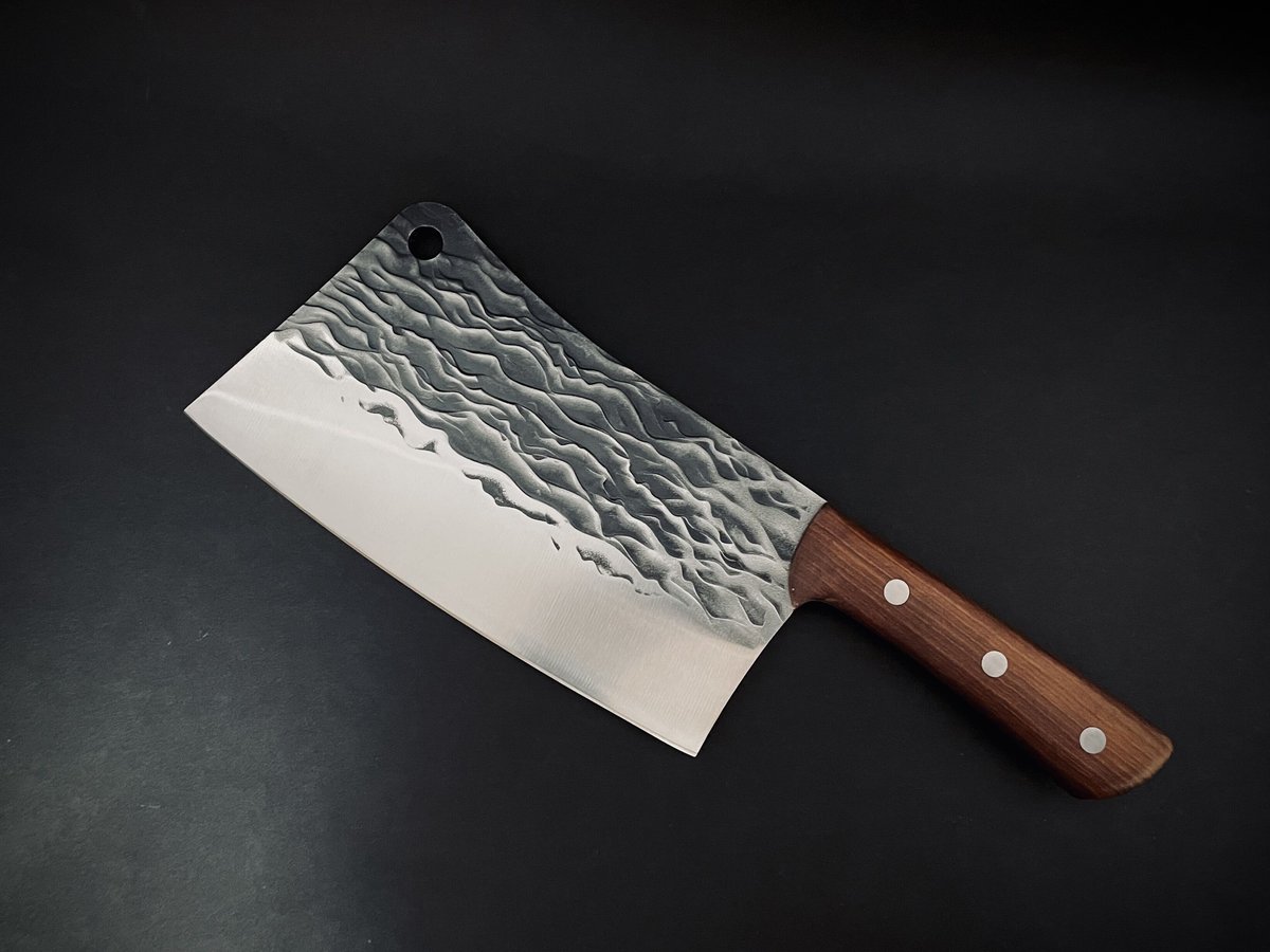 高級　中華包丁 木製ハンドル 特製中華包丁 木製ハンドル 約30cm