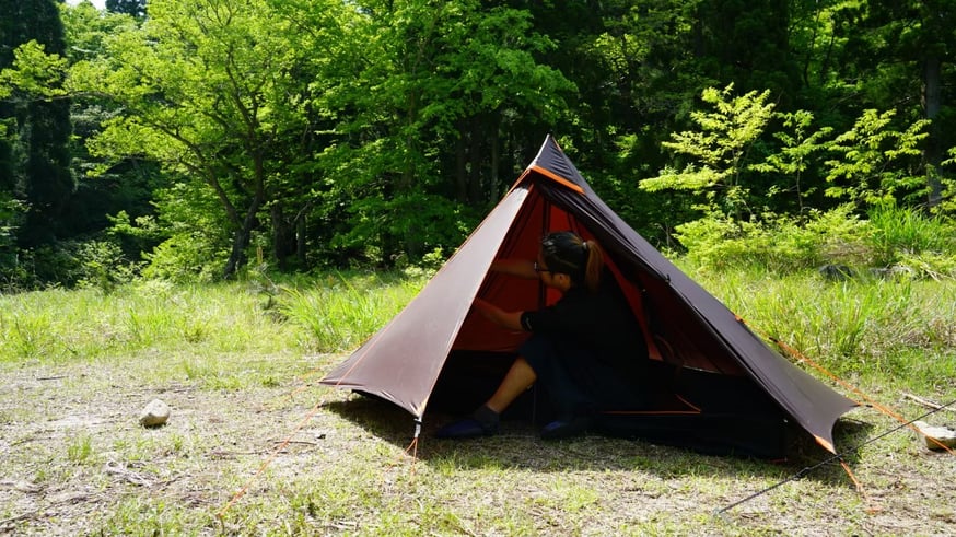 相撲テント Sumo Tent Mogami 1人 I got a walking camp / super lightweight new tent. /SUMO