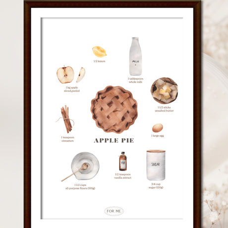 fabric poster  <apple pie>   *For me original