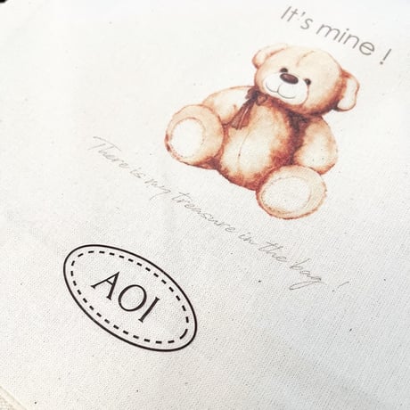 マルチ巾着【It's mime series KUMA】送料込み
