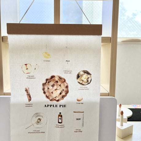 fabric poster  <apple pie>   *For me original