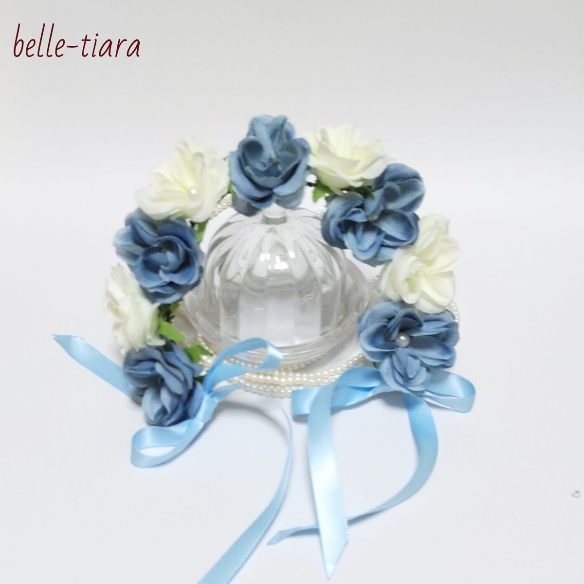 バレエ  お花の髪飾り　ブルー　12個セット バレエ髪飾りの通販 | iichi 日々の暮らしを心地よくする