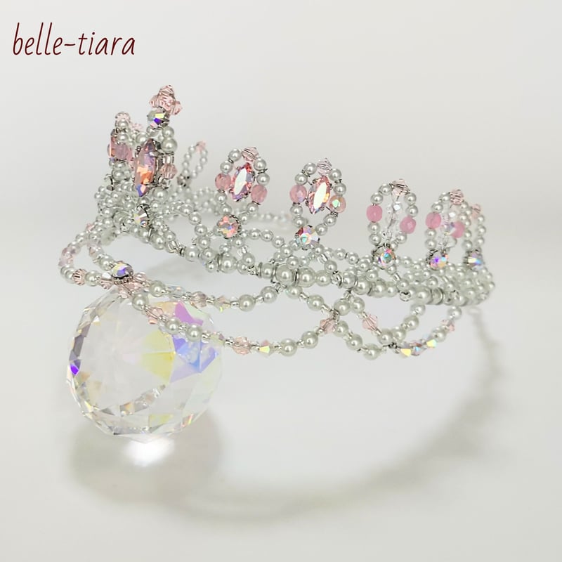 ☆シルバーとピンクティアラ☆クラウンタイプ | belletiarass store