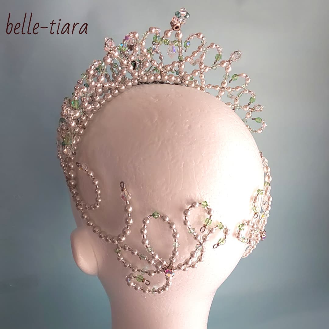 バレエティアラ◆サイドパーツ両側◆シルバー1 バレエティアラ◇サイドパーツ両側◇シルバー1 バレエティアラ