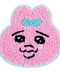 【2024年3月下旬発売予定】おぱんちゅうさぎ モコモコ刺繍ステッカー なみだフェイス OU-5541701NF