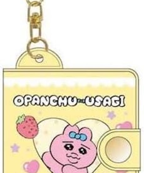 おぱんちゅうさぎ ミニアルバムキーホルダー イエロー OU29-04