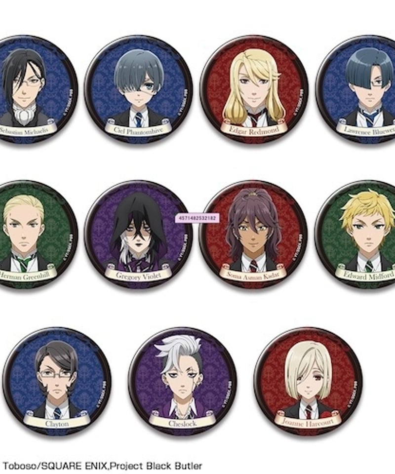 TVアニメ『黒執事 -寄宿学校編-』 11個入りトレーディング缶バッジKTAN