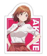 クラスの大嫌いな女子と結婚することになった。　ダイカットステッカー 朱音 制服ver.