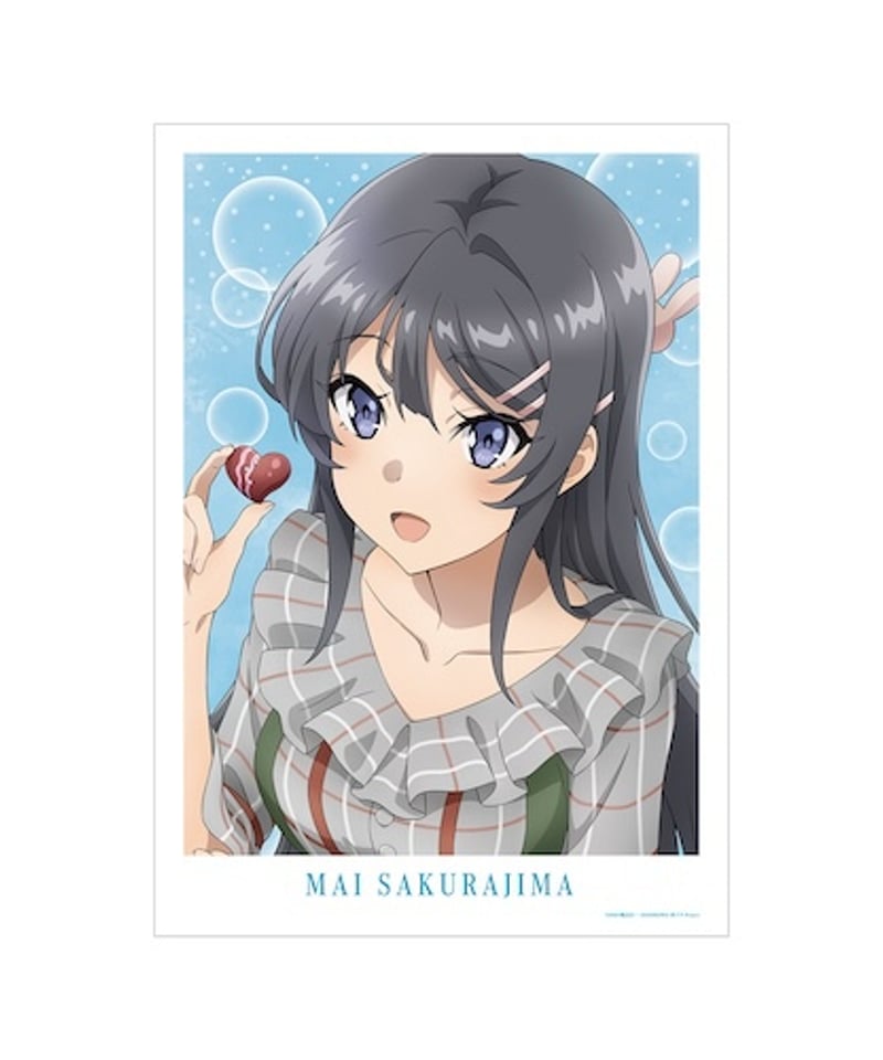 青春ブタ野郎はスクールメモリーの夢を見ない　キャラファイングラフA3　桜島麻衣 青春ブタ野郎はスクールメモリーの夢を見ない -青ブタ展- キャラファイン