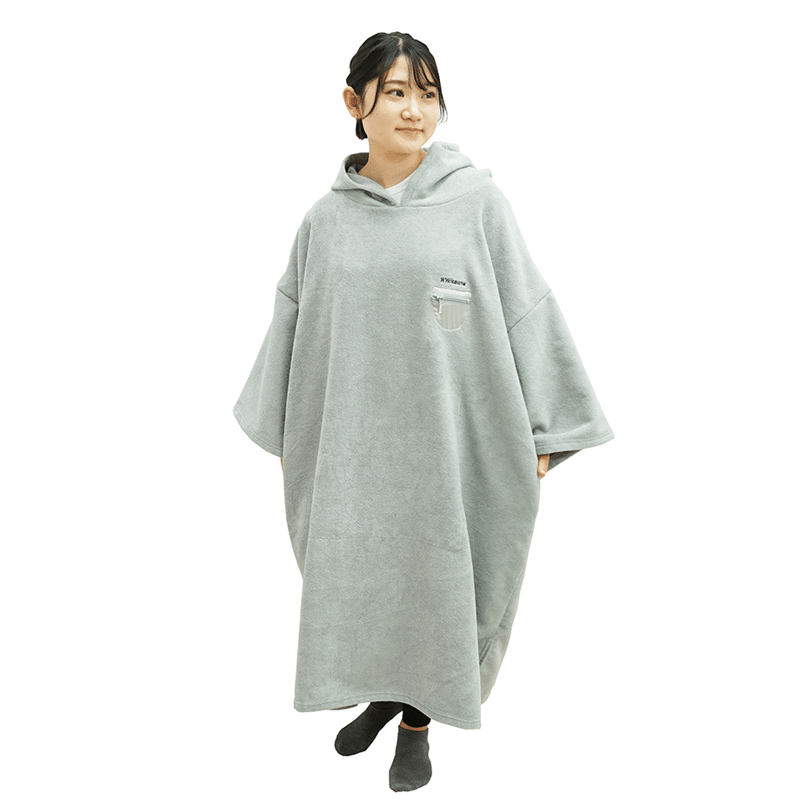 サウナラボ　オリジナルポンチョ　グリーン　フリーサイズ サウナポンチョ メンズ レディース マイクロファイバー サウナ