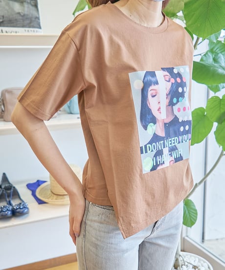フィーノ・ライズ　イレギュラーカットTシャツ　5445683-38