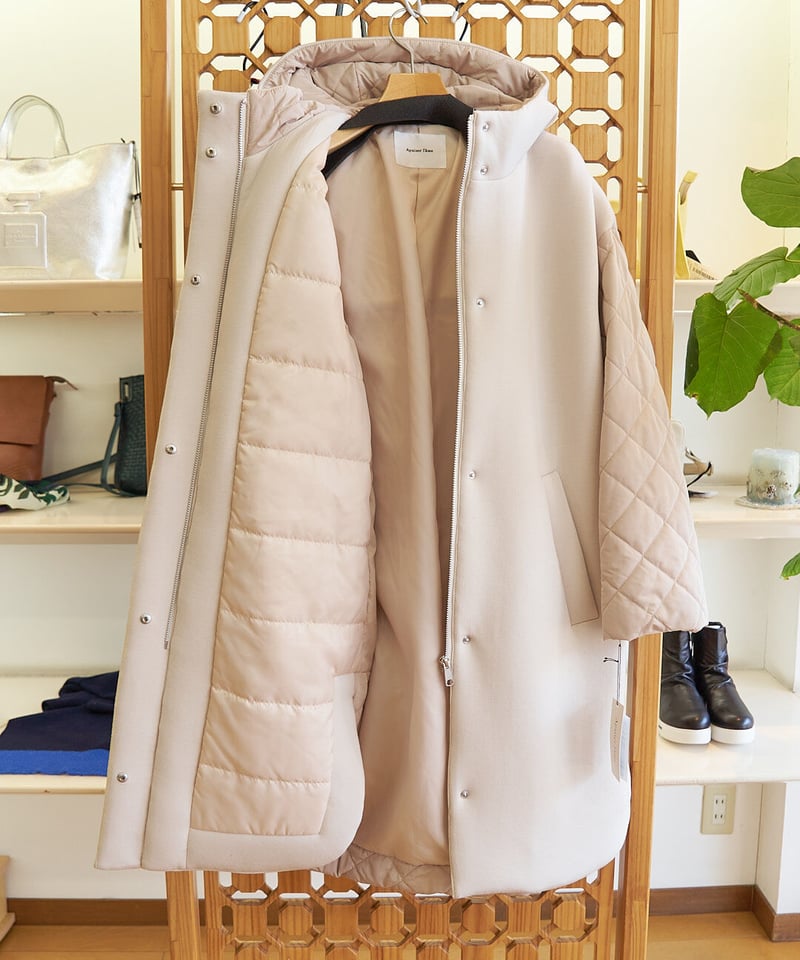 サンパリエ ダンボールニットxキルティングコート 752795-38-10-T | take2