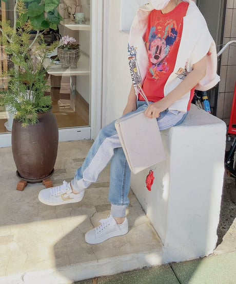 デシグアル Desigual　ミッキー柄Tシャツ 23SWTK593088