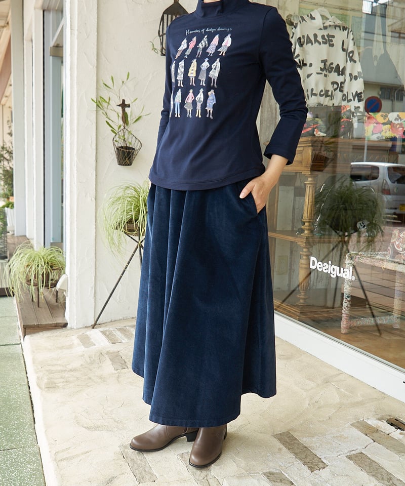 アノア(トレバラッピ) コーデュロイスカート イタリア製 26827840 | take2