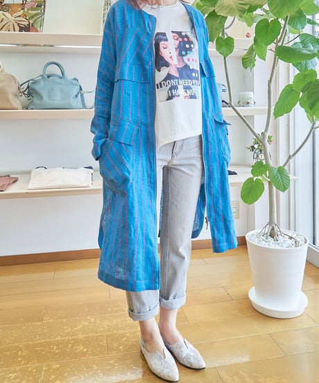 フィーノ・ライズ　麻ハーフコート　5422483