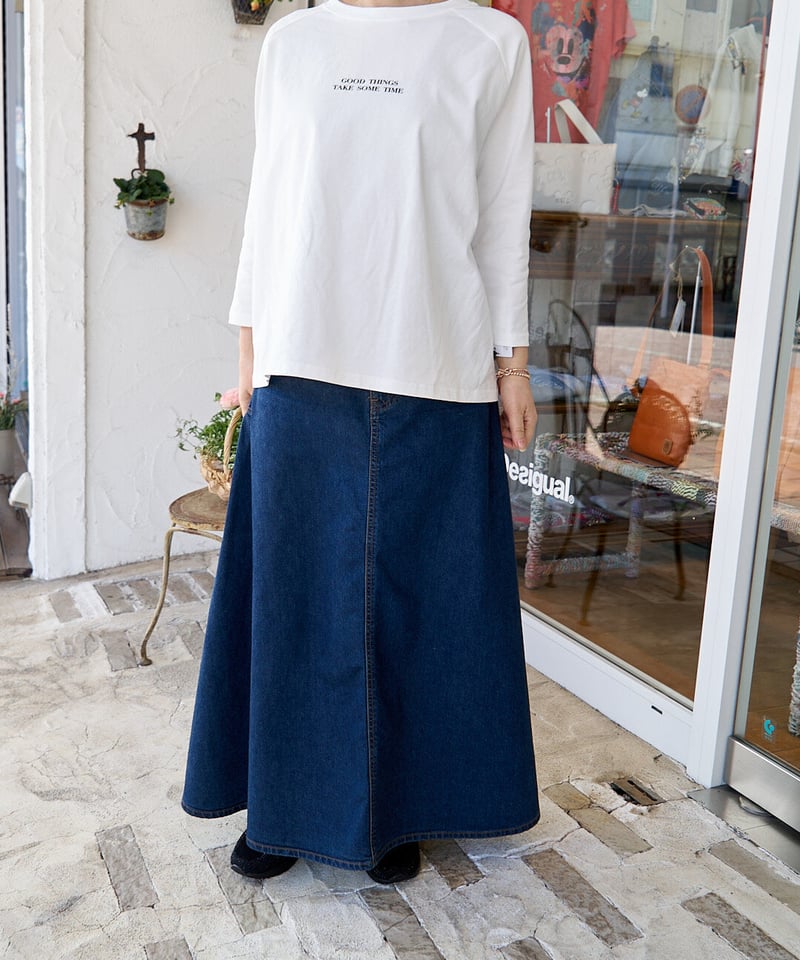 ローゼン サスペンダー付きデニムスカート 186-255-021 | take2