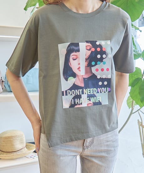 フィーノ・ライズ　イレギュラーカットTシャツ　5445683-38