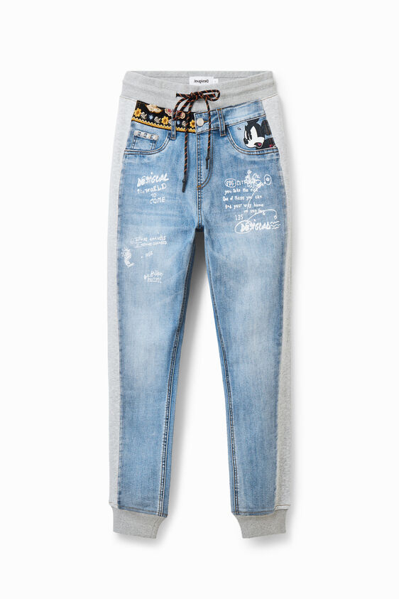 Desigual ミッキーマウス デニムオーバーオール Desigual（デシグアル）の「ミッキーマウス デニムサロペット