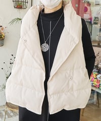コムト　フード付きダウンベスト　5222330H-111-42